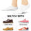 Thumbnail: wernies No Show Socks Women Low Socks Non Slip Flat Boat Line 4/8 Pairs