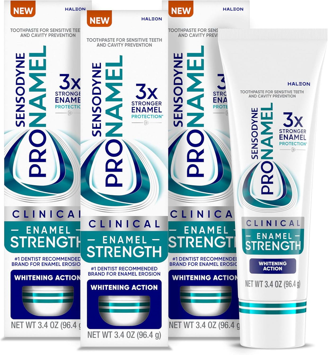 Sensodyne Pronamel Clinical Enamel Strengthening Toothpaste, Whitening Action,