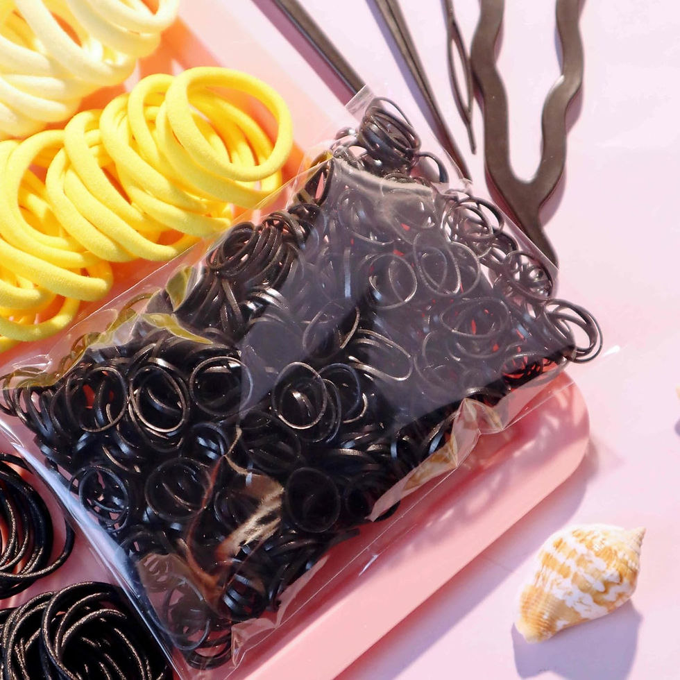 Thumbnail: YANRONG 755PCS Hair Accessories for Woman Set Seamless Ponytail Holders Variety