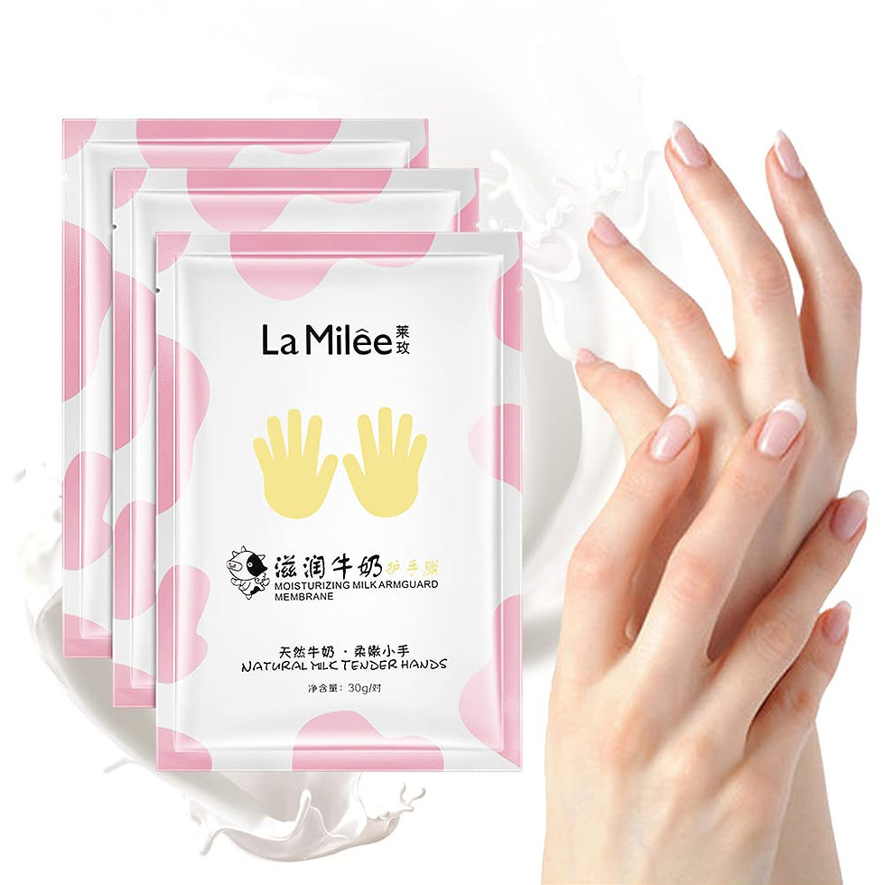Thumbnail: Lamilee Hand Mask Milk Honey Peel Off Hand Wax Moisturizing Hydrating Nourishin