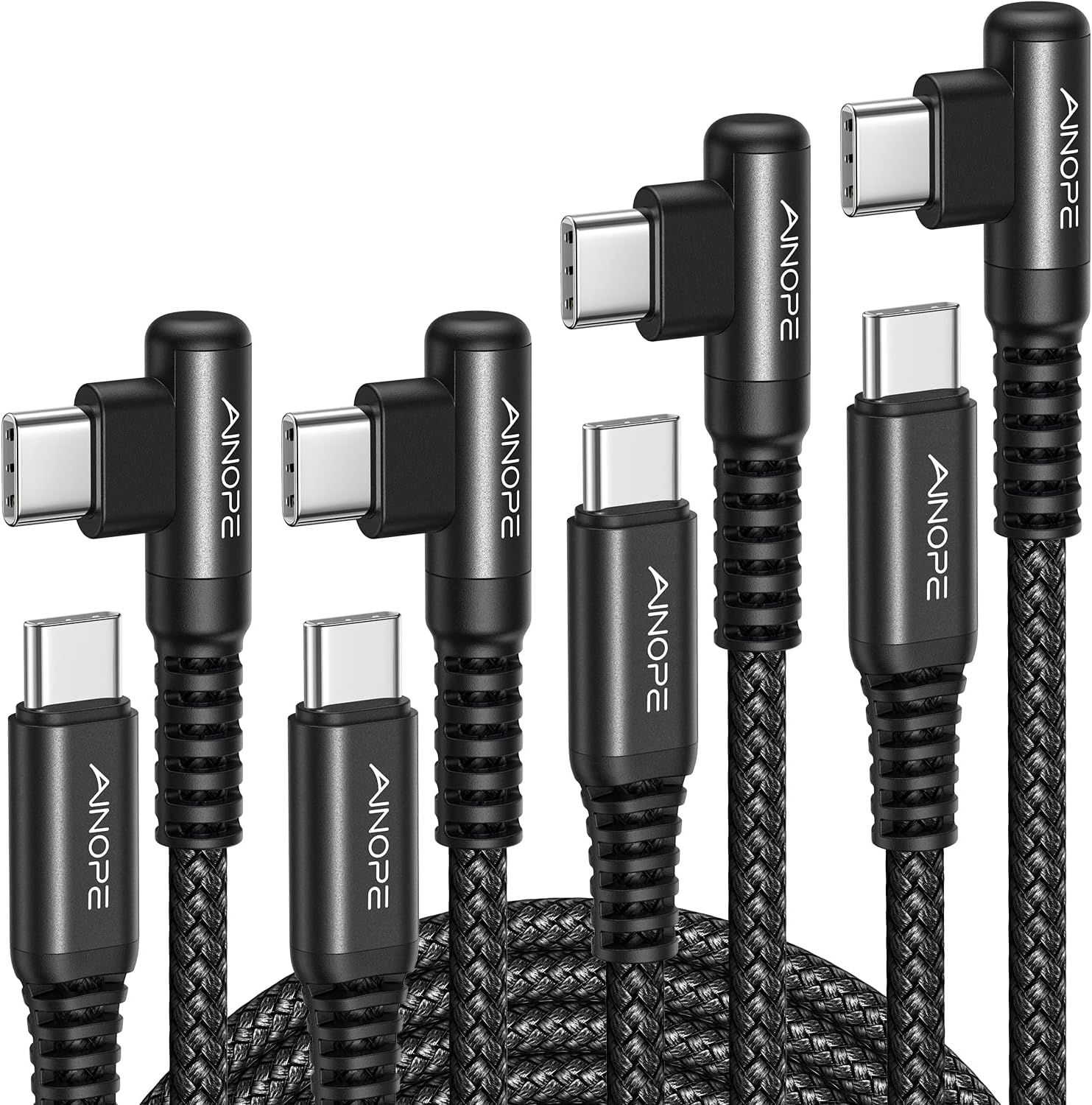 AINOPE USB C to USB C Cable (60W 2Pack 6.6ft) C to C Cable Fast Charging Type C