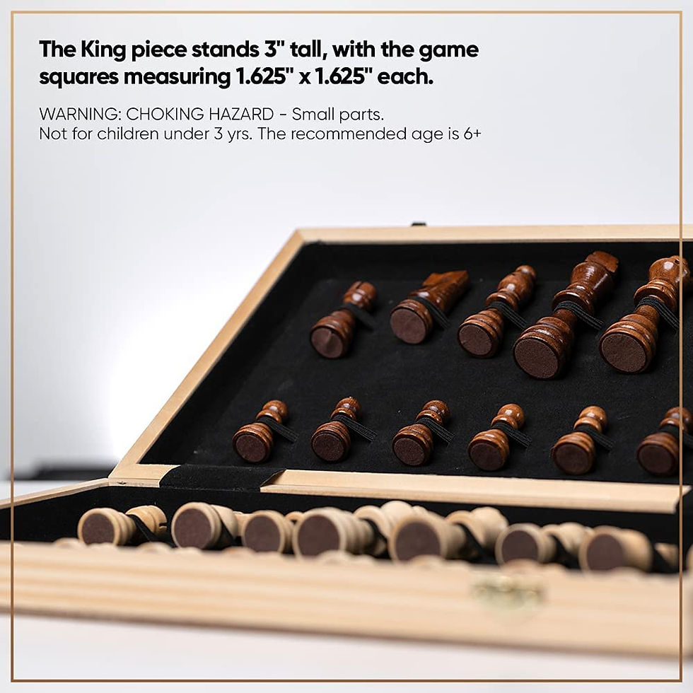 Thumbnail: Chess Sets by Chess Armory - 15 Inch Wooden Chess Set Board Game for Adults and