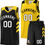 Thumbnail: Custom Reversible Basketball Jersey 90s Hip Hop Sports Shirts Printed Name Numb
