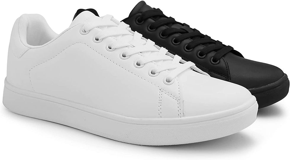 Thumbnail: Hawkwell Men's Youth Fashion Sneakers Casual Walking Shoes Uniform Nurse Shoe W