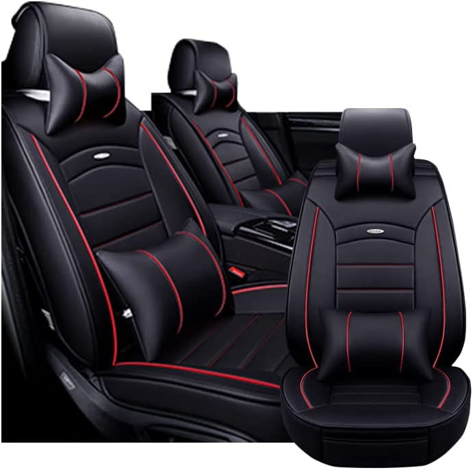 Thumbnail: LOOVIU Car Seat Covers for Cadillac SRX 2004-2016 Leather Car Seat Covers ,Full