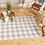 Thumbnail: DII Outdoor Rugs Collection Reversible, Buffalo Check, 4x6', Stone & White
