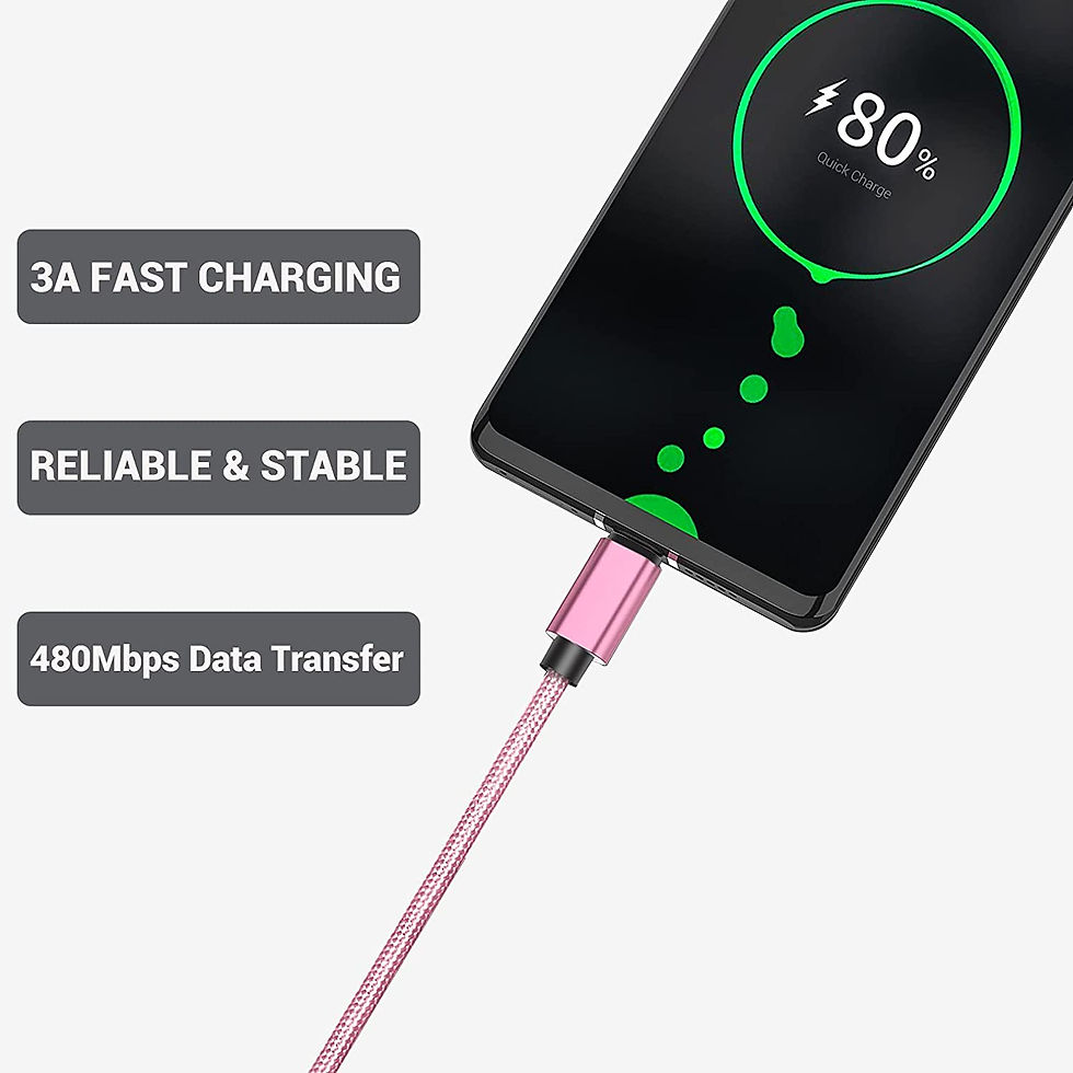 Thumbnail: Short USB C Cable [4-Pack 8 inch], SUMPK 3A Fast Charging USB 2.0 Data Transfer