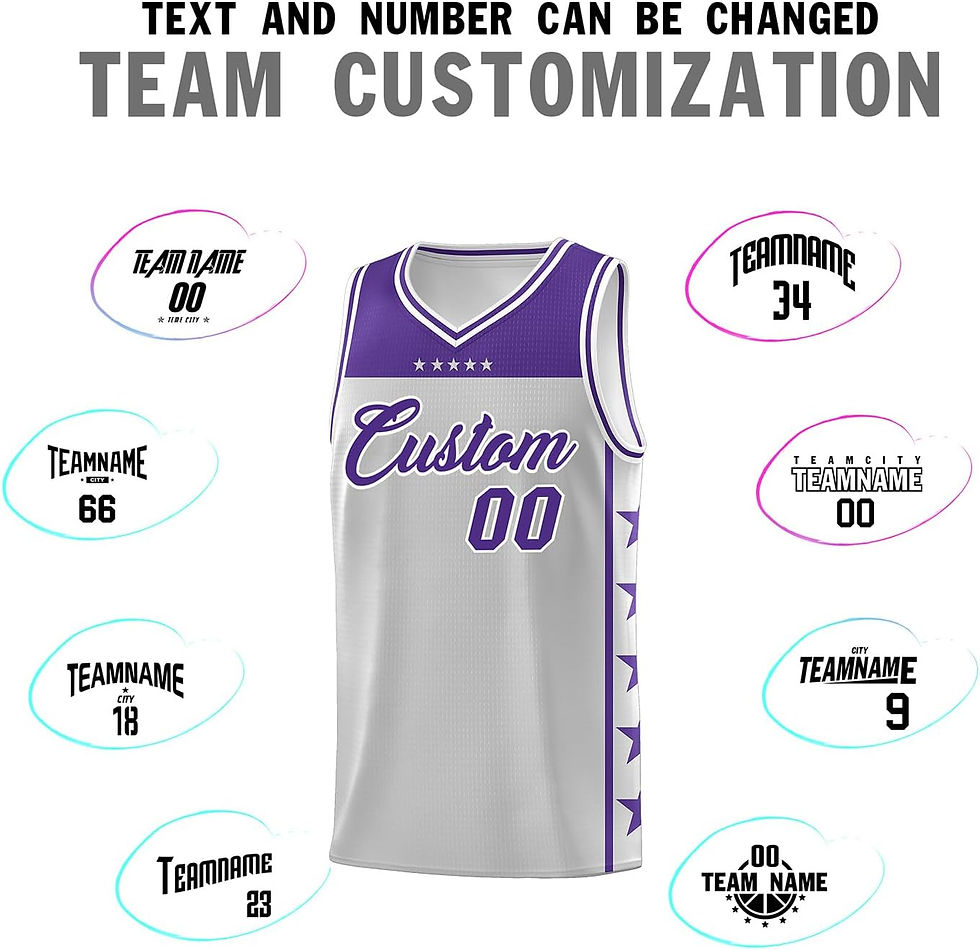 Thumbnail: Custom Basketball Jersey Uniform Personalized Sportswear Printed Any Name Numbe