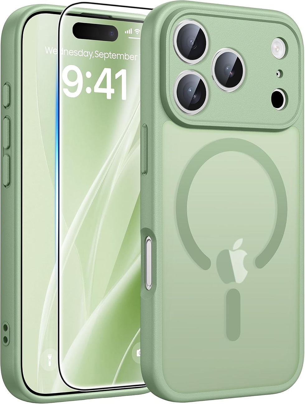 Thumbnail: FNTCASE for iPhone 16 Pro Case: [Compatible with Magsafe] Translucent Matte Cas