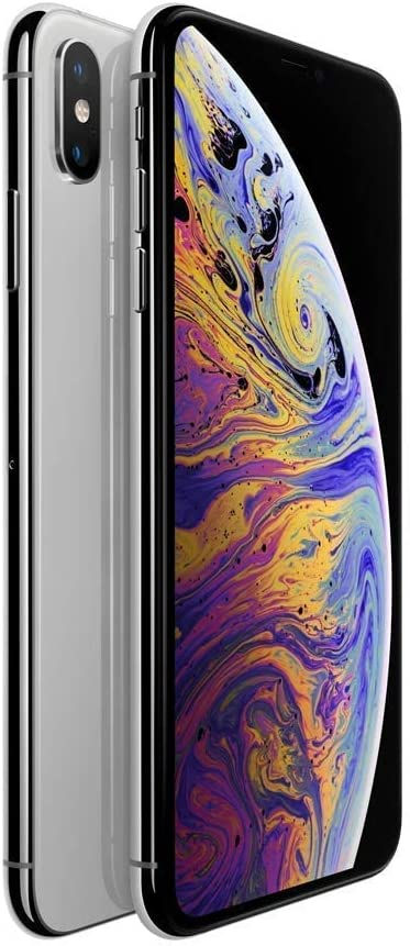 Apple iPhone XS Max, US Version, 512GB, Silver - Unlocked (Renewed)