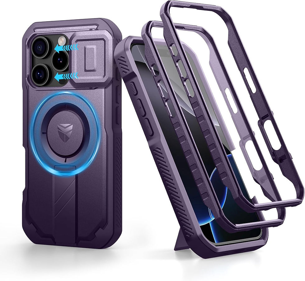 Thumbnail: Dexnor for iPhone 16 Pro Case with Slide Camera Cover & Adjustable Kickstand & 