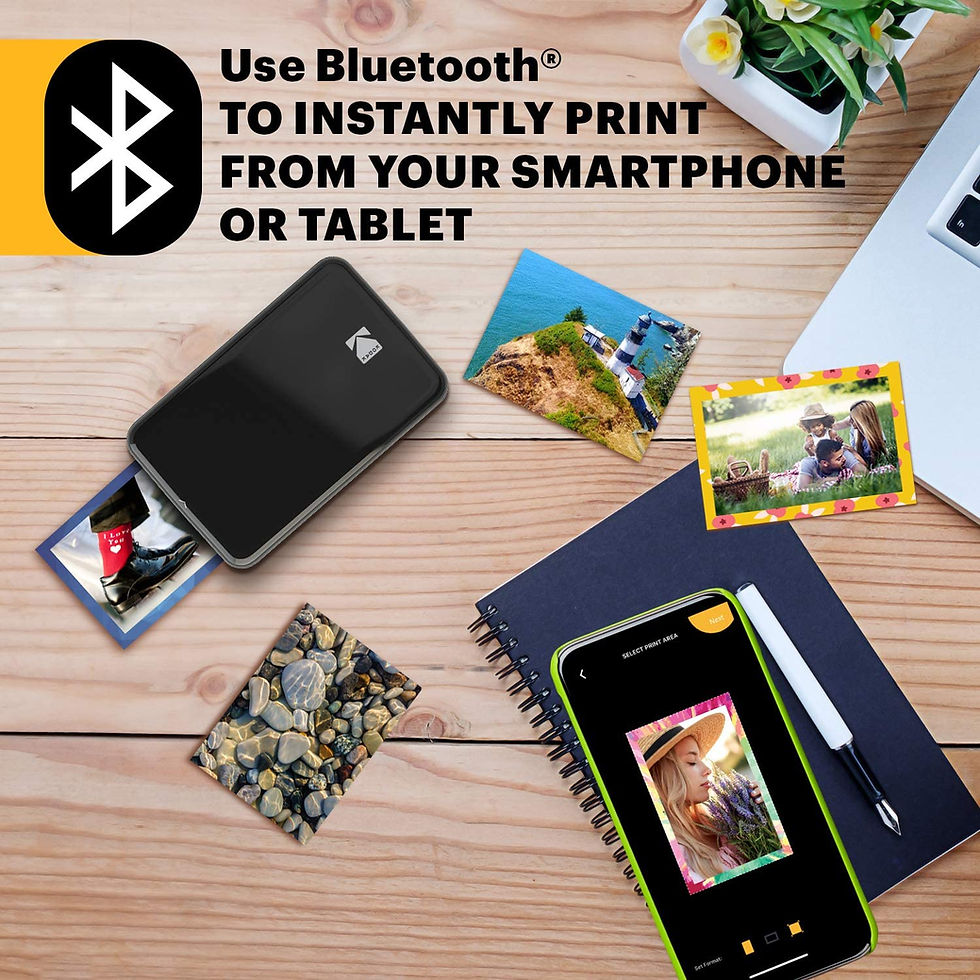 Thumbnail: KODAK Step Wireless Mobile Photo Mini Color Printer (White) Compatible w/ iOS &