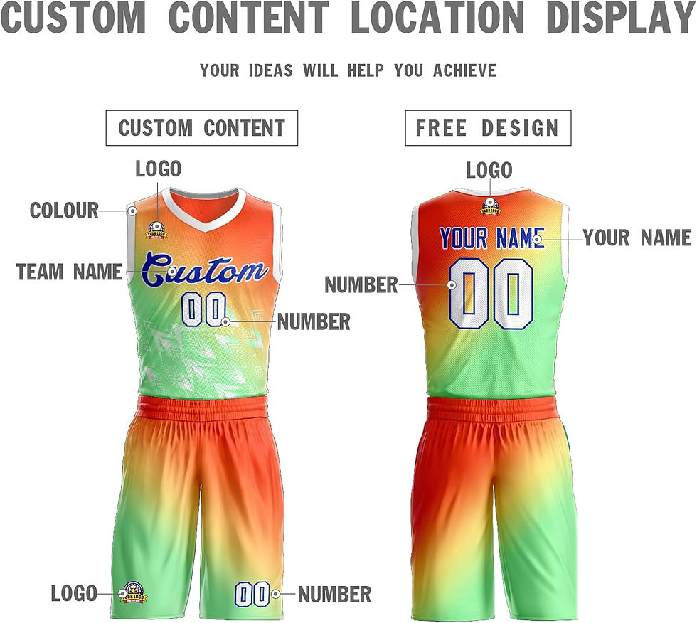 Thumbnail: Custom Basketball Jerseys Uniform with Team Name Number, Personalized Jerseys f