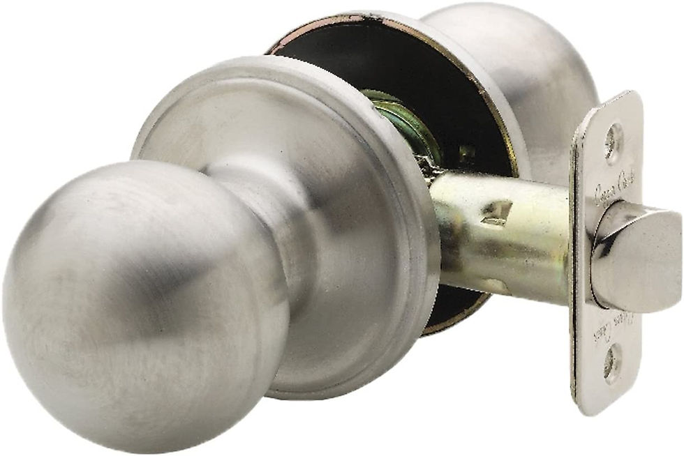 Thumbnail: Copper Creek BK2040SS Ball Door Knob, Keyed Entry Function, 1 Pack, in Satin St