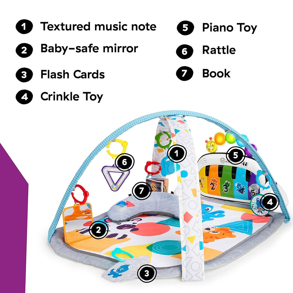 Thumbnail: Baby Einstein 4-in-1 Kickin' Tunes Music and Language Play Gym and Piano Tummy 