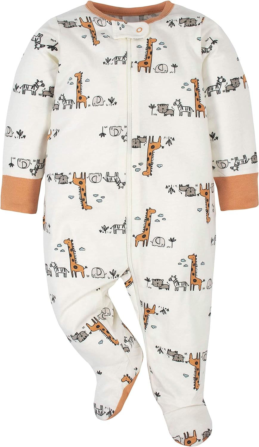 Thumbnail: Gerber Baby Boys 4 Pack Sleep 'N Play Footie
