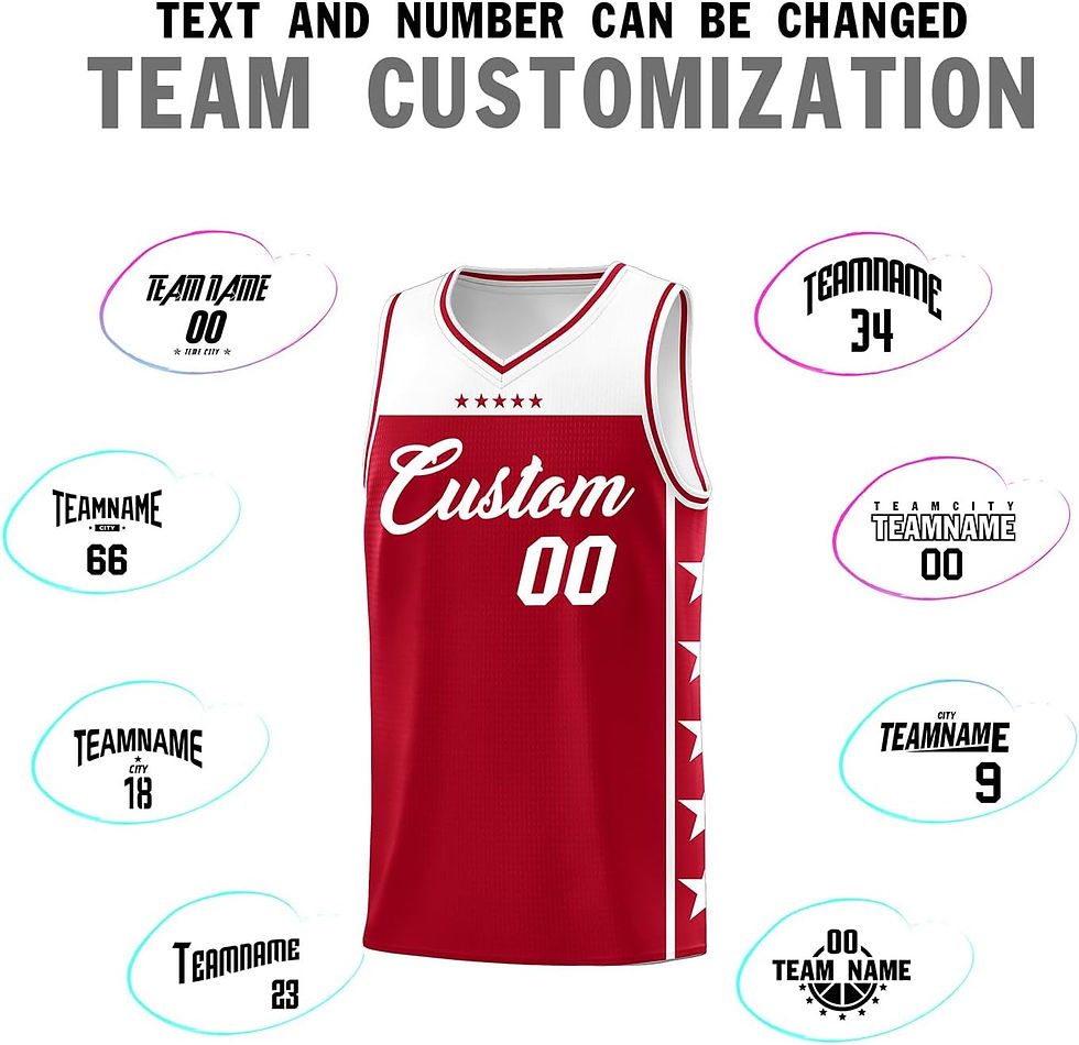 Thumbnail: Custom Basketball Jersey Uniform Personalized Sportswear Printed Any Name Numbe