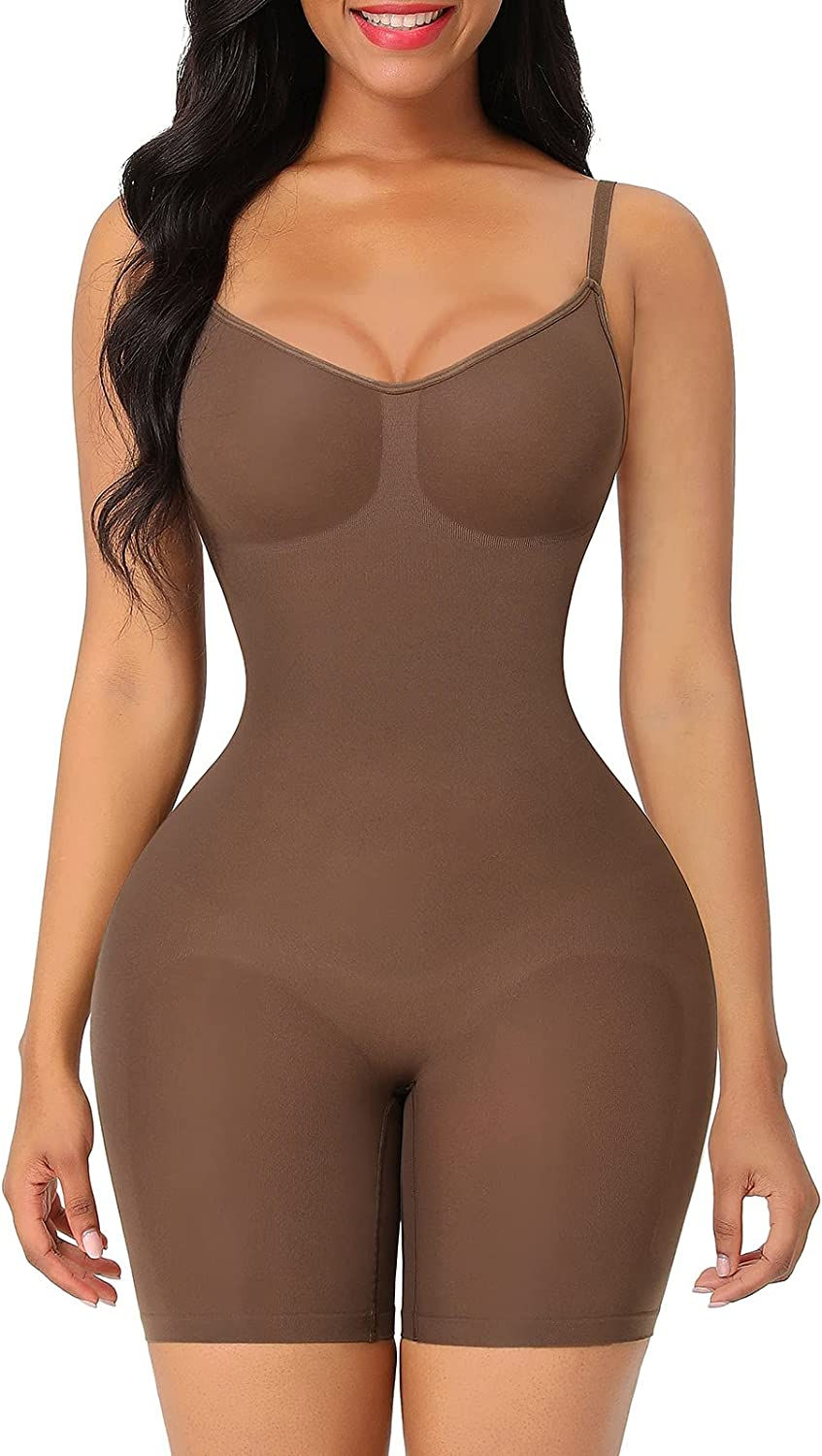 Thumbnail: FeelinGirl Shapewear for Women Tummy Control Full Bust Body Shaper Bodysuit But