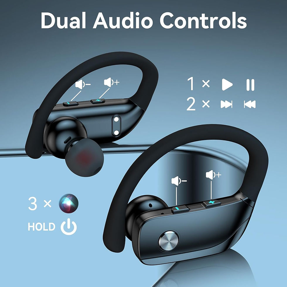 Thumbnail: bmani Wireless Earbuds Bluetooth Headphones 48hrs Play Back Sport Earphones wit