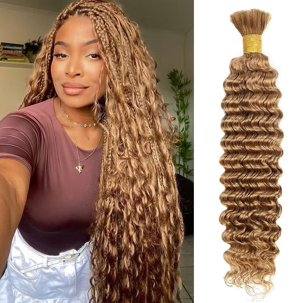 Thumbnail: Boho Hair for Braiding, 18 Inch Curly Virgin Human Braiding Hair for Women,100g