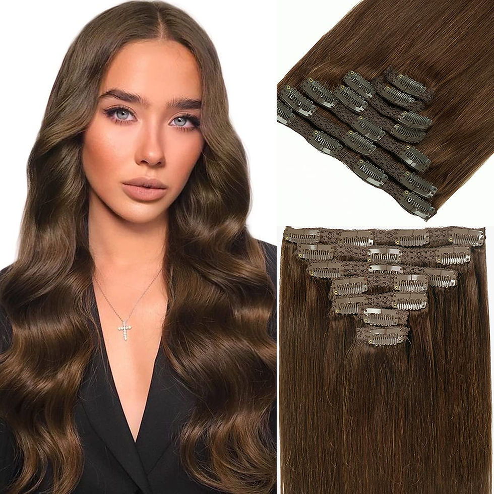 Thumbnail: Loxxy Clip in Hair Extensions 14inch Strawberry Blonde Seamless Hair Extensions