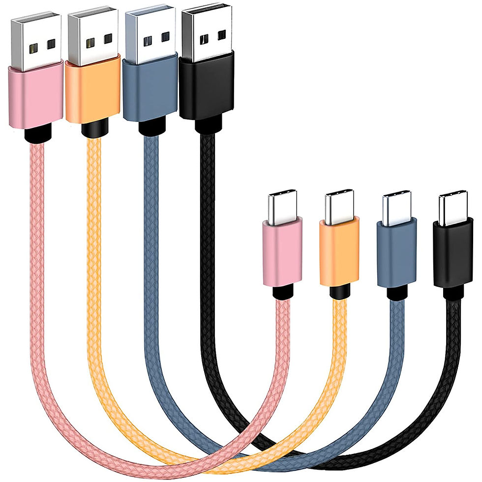 Thumbnail: Short USB C Cable [4-Pack 8 inch], SUMPK 3A Fast Charging USB 2.0 Data Transfer