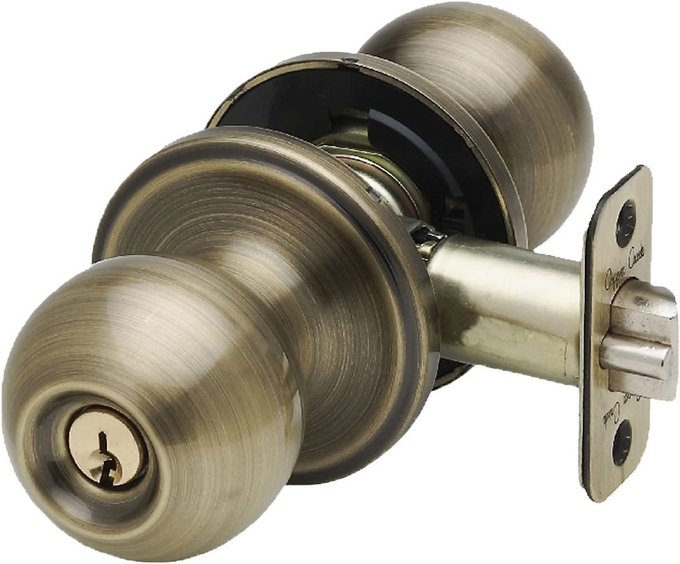 Thumbnail: Copper Creek BK2040SS Ball Door Knob, Keyed Entry Function, 1 Pack, in Satin St