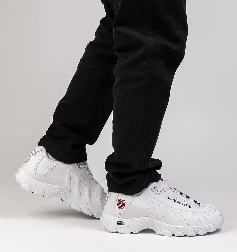 Thumbnail: K-Swiss Men's ST329 CMF Sneaker, Wide Tennis Dad Walking Shoes Leather Upper