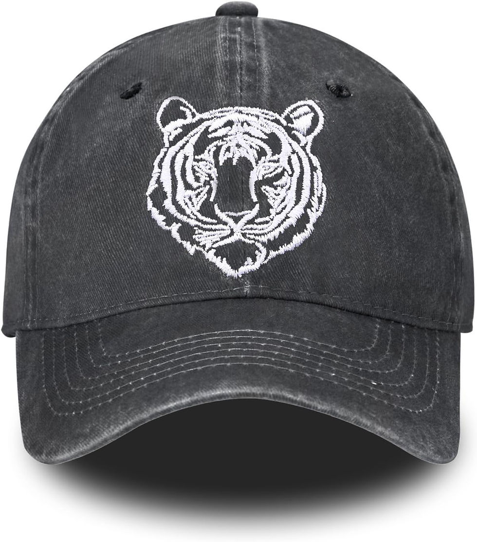 Thumbnail: Embroidered Baseball Cap for Women Men Vintage Adjustable Washed Distressed Den