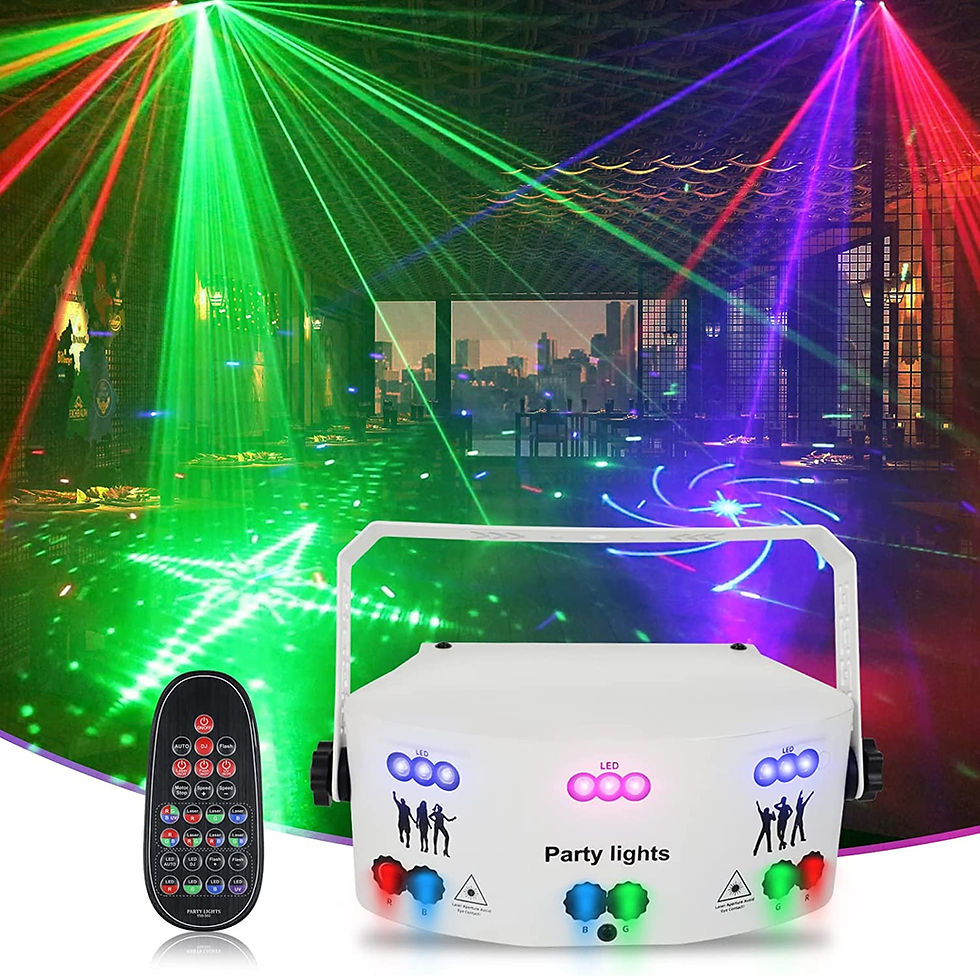 Proffessional Dj Laser Lights,15 Lens RGBUV Party Lights Dj Disco Light by DMX5