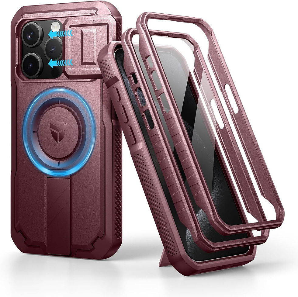Thumbnail: Dexnor for iPhone 16 Pro Case with Slide Camera Cover & Adjustable Kickstand & 