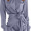Thumbnail: PRETTYGARDEN Women's 2023 Spring Satin Dress Long Sleeve Tie Waist Elegant Cock