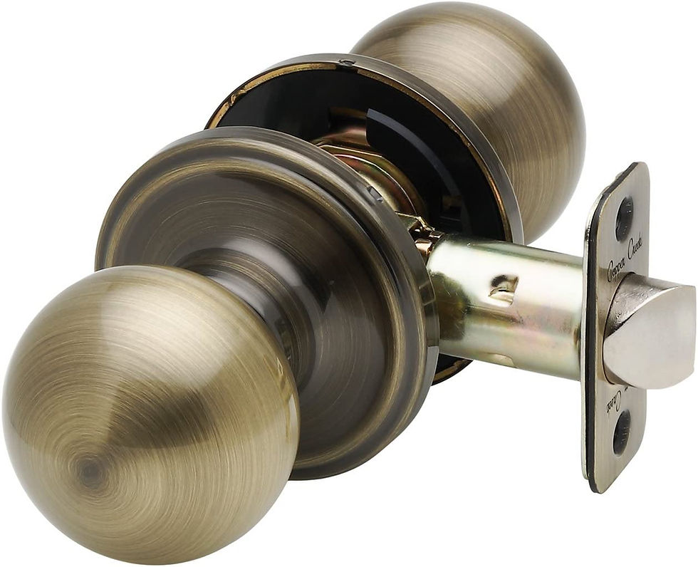 Thumbnail: Copper Creek BK2040SS Ball Door Knob, Keyed Entry Function, 1 Pack, in Satin St