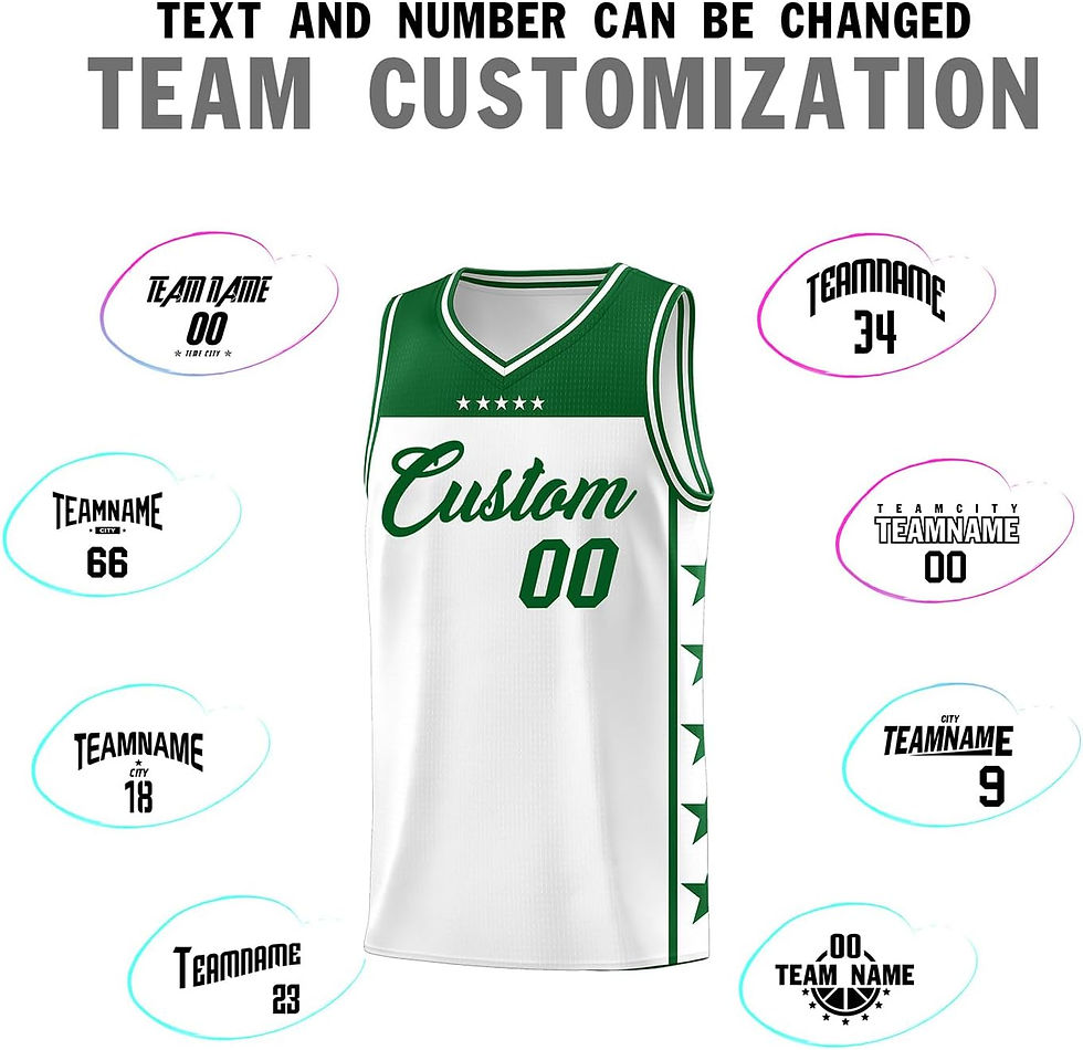 Thumbnail: Custom Basketball Jersey Uniform Personalized Sportswear Printed Any Name Numbe