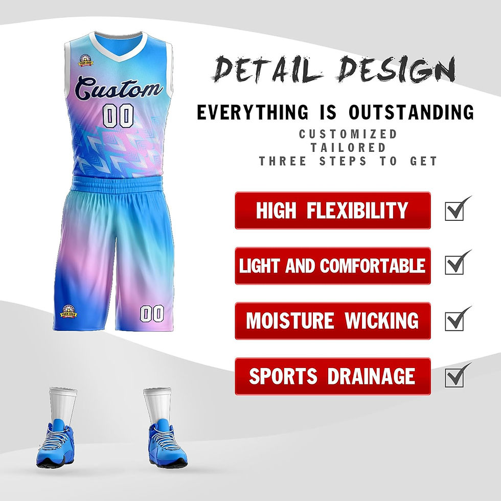 Thumbnail: Custom Basketball Jerseys Uniform with Team Name Number, Personalized Jerseys f