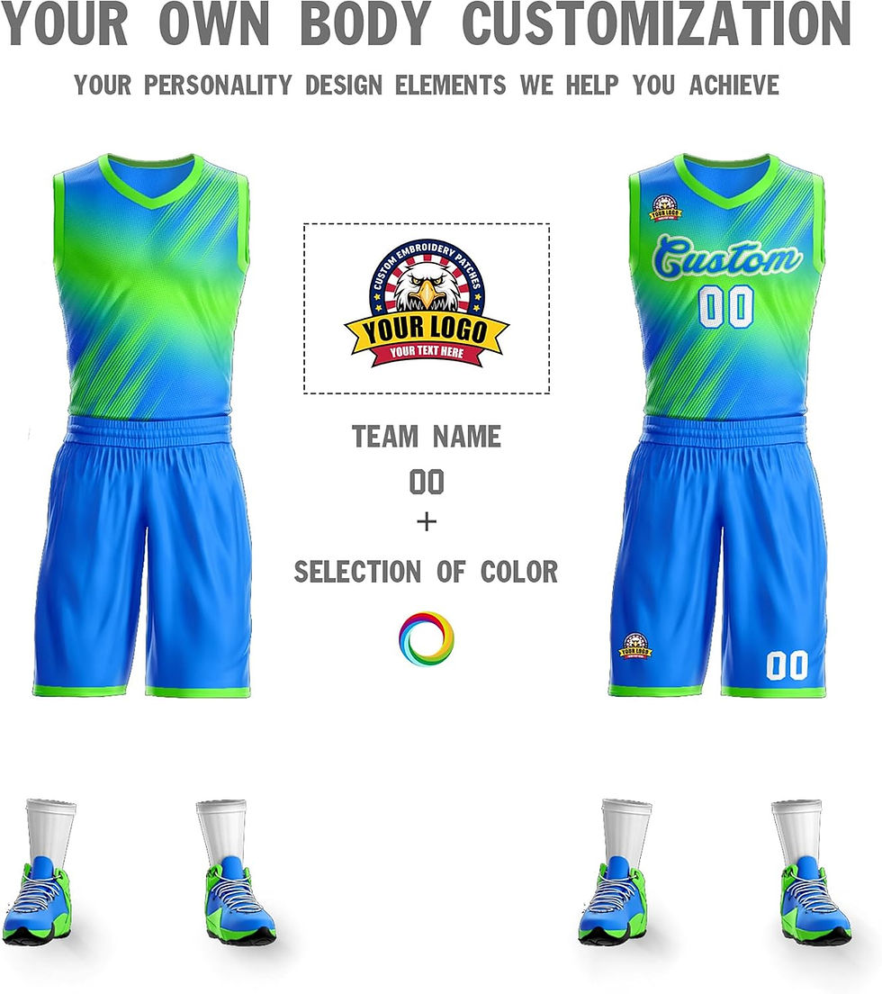 Thumbnail: Custom Basketball Jerseys Uniform with Team Name Number, Personalized Jerseys f