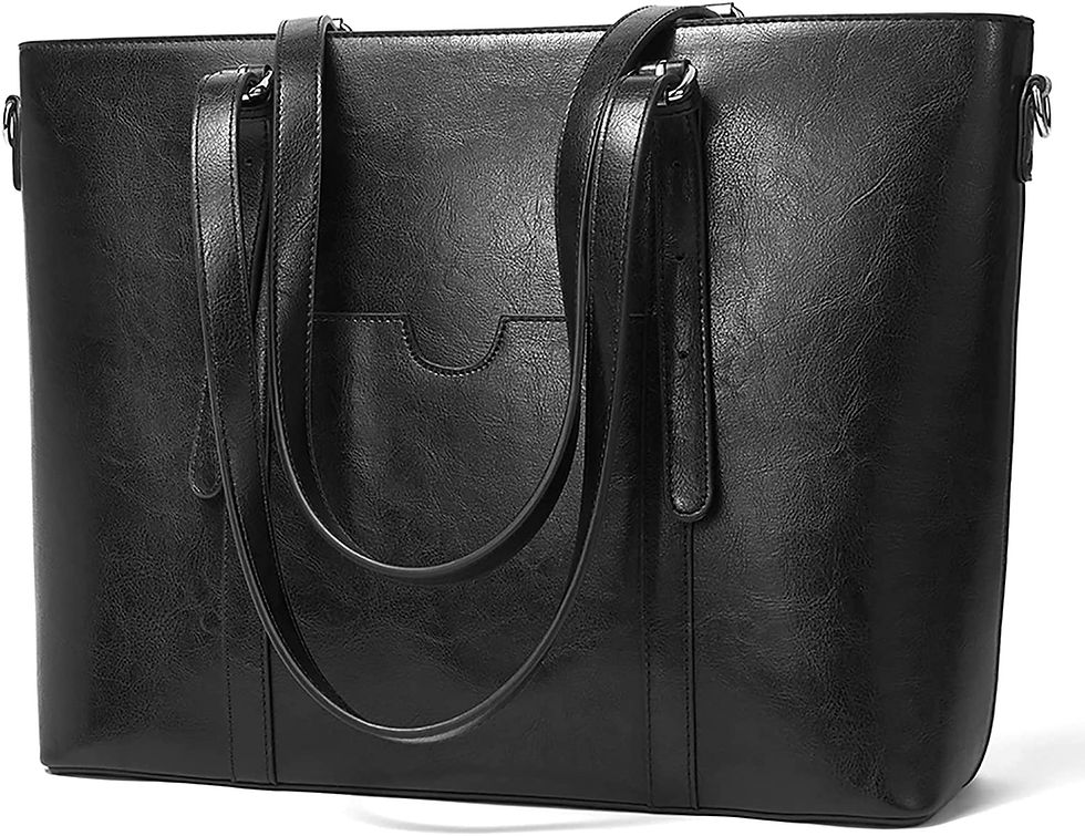 Thumbnail: Telena Briefcase for Women 15.6 inch Leather Laptop Bag Vintage Shoulder Busine