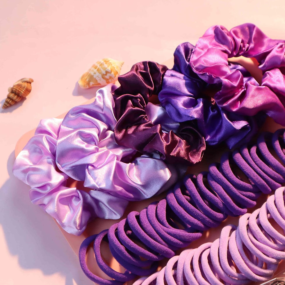 Thumbnail: YANRONG 755PCS Hair Accessories for Woman Set Seamless Ponytail Holders Variety