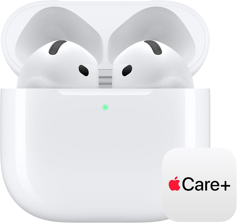 Thumbnail: Apple AirPods 4 Wireless Earbuds, Bluetooth Headphones, Personalized Spatial Au