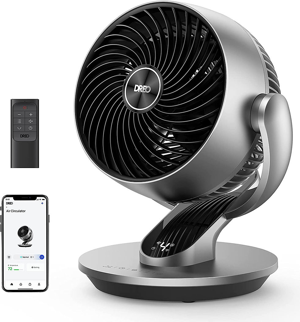 Thumbnail: Dreo Smart Desk Fan for Bedroom, Powerful 70 ft Whole Room Air Circulator Fan, 