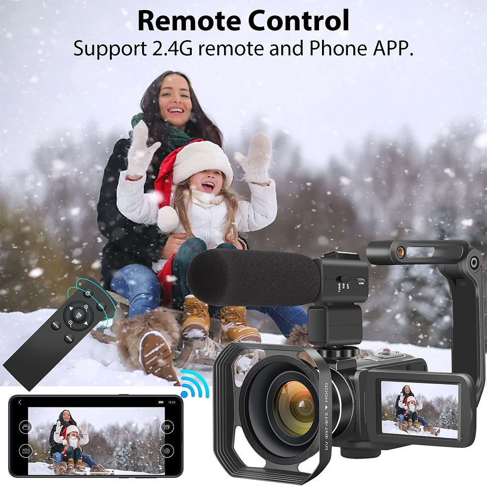 Thumbnail: KOMERY Camcorders Video Camera 4K 56MP UHD Video Camera for YouTube with Extern