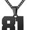 Thumbnail: Athletes Jersey Number Necklace 0-99 for Men - Stainless Steel Chain 22+2 Inch 
