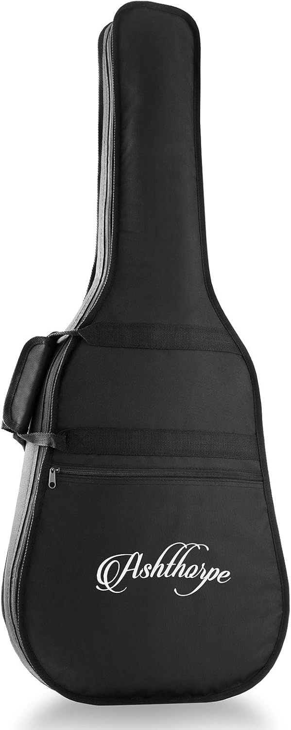 Thumbnail: Ashthorpe Full-Size Cutaway Thinline Acoustic-Electric Guitar Package - Premium