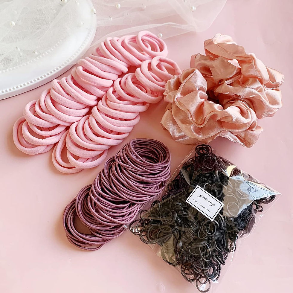 Thumbnail: YANRONG 755PCS Hair Accessories for Woman Set Seamless Ponytail Holders Variety