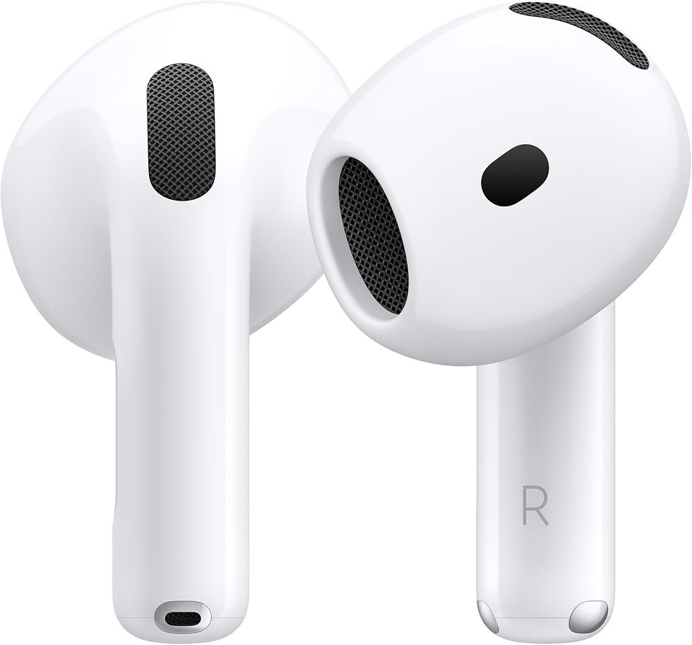 Thumbnail: Apple AirPods 4 Wireless Earbuds, Bluetooth Headphones, Personalized Spatial Au