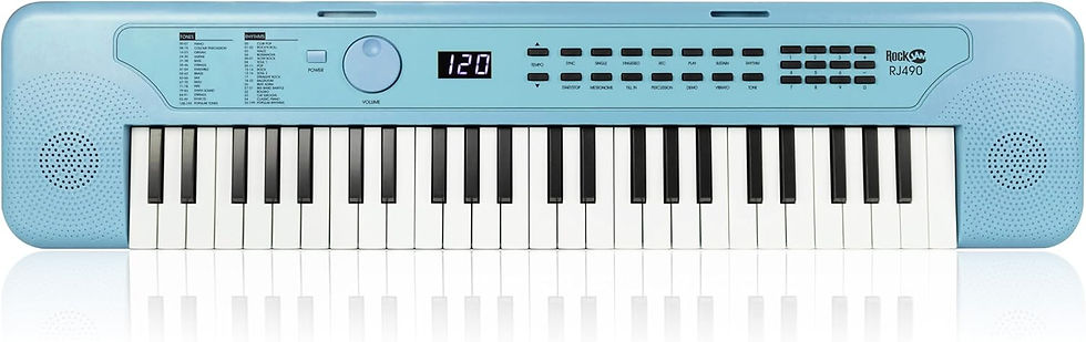 Thumbnail: RockJam 49 Key USB Keyboard Piano with Lessons & Keynote Stickers