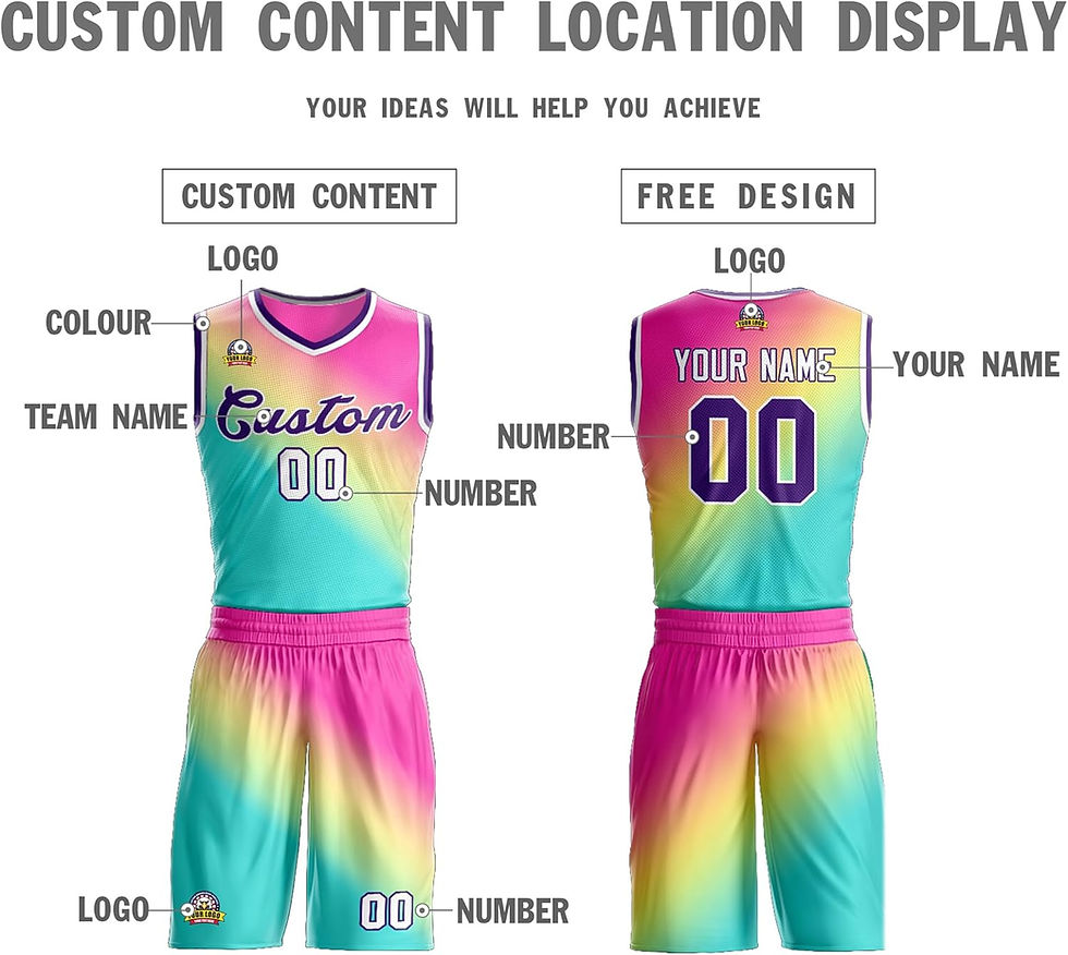 Thumbnail: Custom Basketball Jerseys Uniform with Team Name Number, Personalized Jerseys f