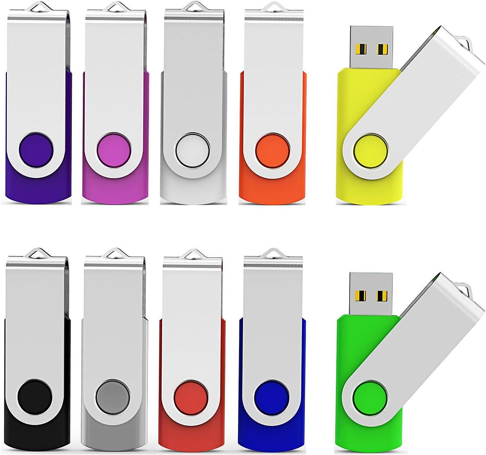 Thumbnail: Aiibe 10 Pack 32GB Flash Drive USB Flash Drive USB 3.0 Thumb Drives USB Memory 