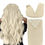 Thumbnail: Blonde Hair Extensions Clip in Real Human Hair Clip in Hair Extensions Platinum