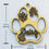 Thumbnail: Personalized Paw Print Wooden Ornament